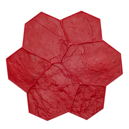 Bonway Bon 12-794 Texture Mat, Random Stone Red, 29" X 29" 12-794